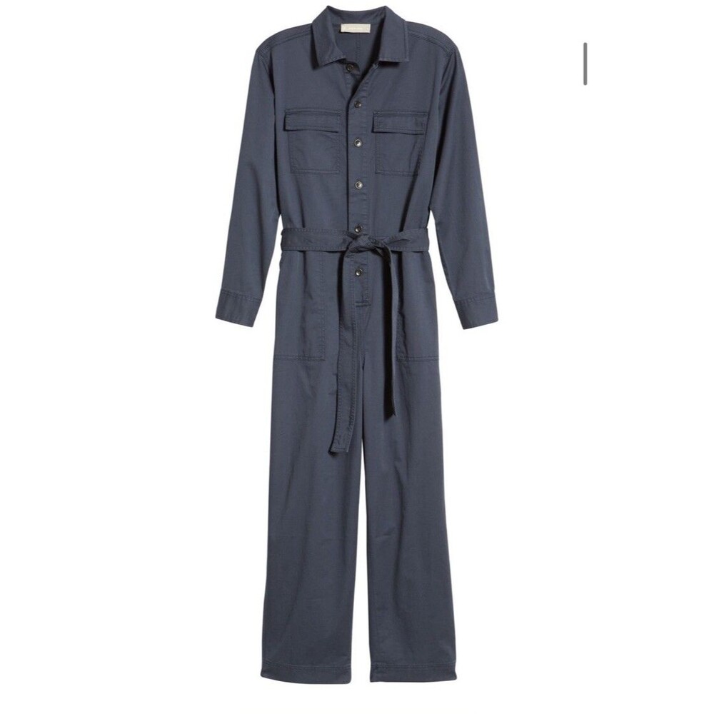 Everlane Womens Size 8 The Modern Utility Jumpsuit Navy Blue